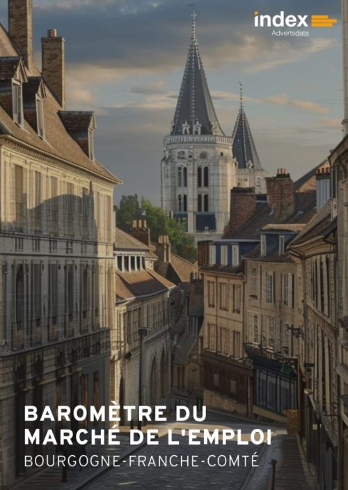 Bourgogne-Franche-Comté baromètre du marché de l'emploi, image de Dijon dans une forme de la région